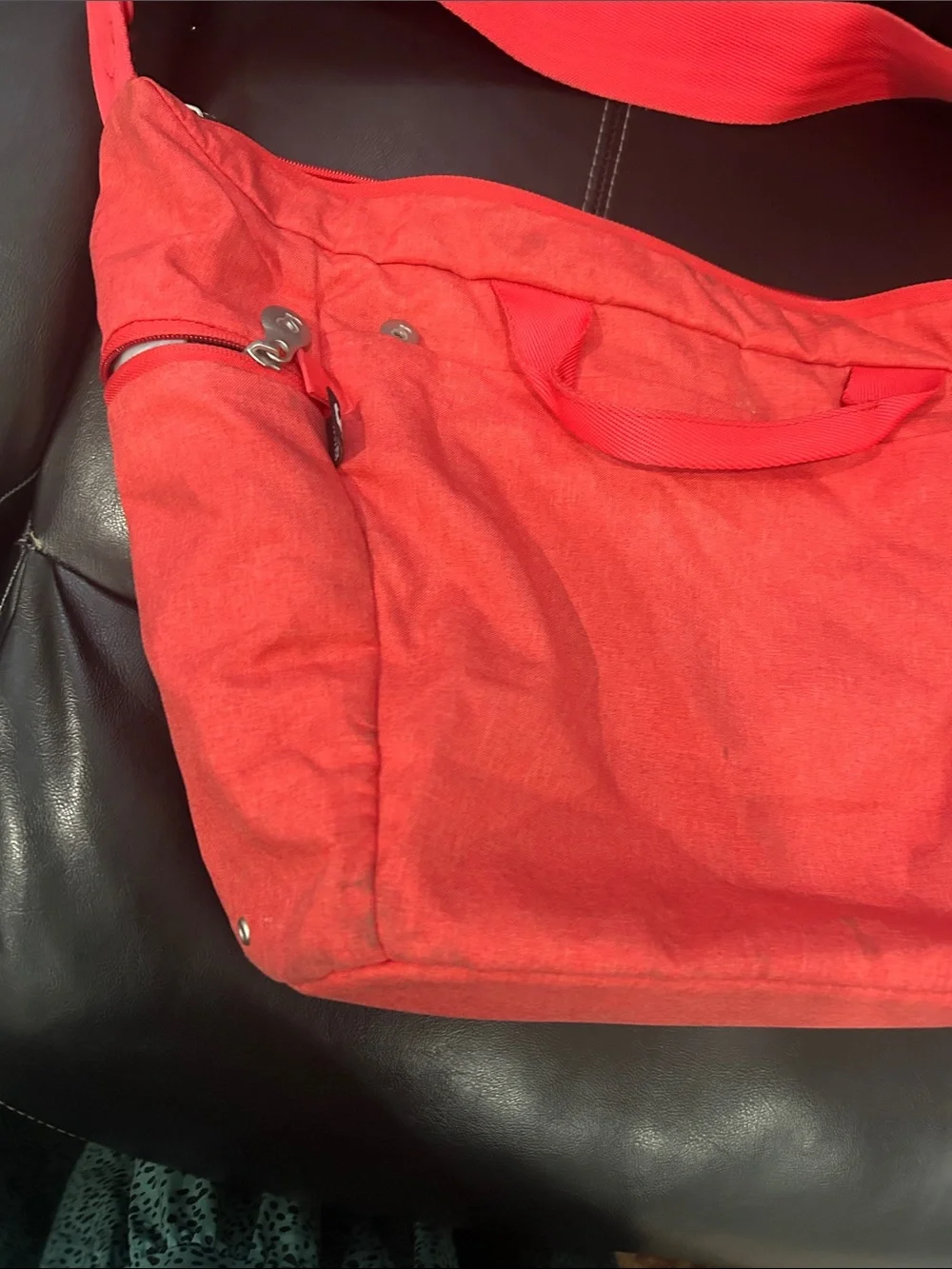 Doona coral Tote with Pouch